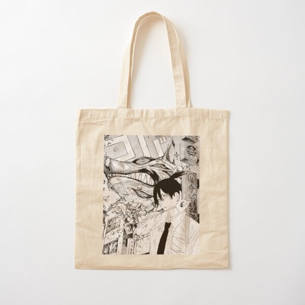 Hayakawa Aki | Chainsaw man Cotton Tote Bag RB0908 product Offical chainsaw man Merch